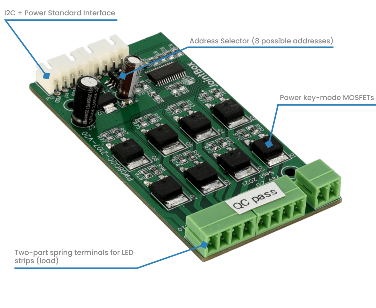 LED Dimmer picture in the assembled switchboard LED Dimmer picture in the assembled switchboard